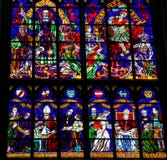 Målat glass i Votivkirche i Wien, Österrike Arkivfoto Målat glass i Votivkirche i Wien, Österrike Arkivfoto