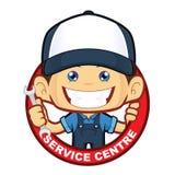 Mécanicien Service Centre illustration libre de droits Mécanicien Service Centre illustration libre de droits