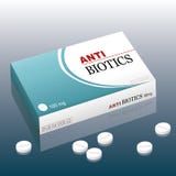 Médecines de pilules d'antibiotiques illustration de vecteur Médecines de pilules d'antibiotiques illustration de vecteur