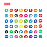 48 médias de Sosial et vecteur d'icône de réseau ont isolé illustration stock 48 médias de Sosial et vecteur d'icône de réseau ont isolé illustration stock