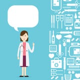 Médicos y ejemplo del vector del icono stock de ilustración Médicos y ejemplo del vector del icono stock de ilustración