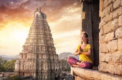Méditation dans l'Inde image libre de droits Méditation dans l'Inde image libre de droits