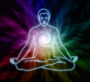 Méditation de vortex illustration stock Méditation de vortex illustration stock