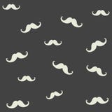 Mörker - grå modell med den retro mustaschen för designtyg, backgrou stock illustrationer Mörker - grå modell med den retro mustaschen för designtyg, backgrou stock illustrationer