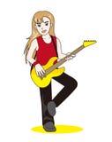 Músico da rocha - imagem do guitarrista ilustração do vetor Músico da rocha - imagem do guitarrista ilustração do vetor