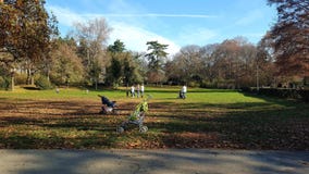Mütter und ihre Kinder im Park stockfoto Mütter und ihre Kinder im Park stockfoto