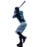 Mężczyzna gracza baseballa sylwetka odizolowywająca zdjęcie stock Mężczyzna gracza baseballa sylwetka odizolowywająca zdjęcie stock