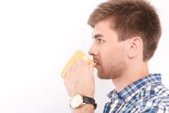 mężczyzna przystojny odosobniony biel zdjęcia stock mężczyzna przystojny odosobniony biel zdjęcia stock