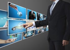 Mężczyzna zapowiedzi cyfrowa fotografia zdjęcia stock Mężczyzna zapowiedzi cyfrowa fotografia zdjęcia stock