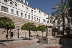 ³ n Plaza de la Encarnacià in Marbella lizenzfreie stockbilder ³ n Plaza de la Encarnacià in Marbella lizenzfreie stockbilder