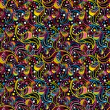 Naadloos abstract hand-drawn patroon Royalty-vrije Stock Afbeeldingen