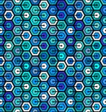 Naadloos geometrisch patroon met zeshoeken vector illustratie Naadloos geometrisch patroon met zeshoeken vector illustratie