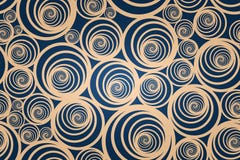 Naadloos spiraalvormig gouden patroon met donkerblauwe achtergrond royalty-vrije illustratie Naadloos spiraalvormig gouden patroon met donkerblauwe achtergrond royalty-vrije illustratie