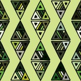 Naadloos vectorpatroon geometrische achtergrond met hand getrokken decoratieve stammenelementen Druk met etnisch, volks, traditio royalty-vrije illustratie Naadloos vectorpatroon geometrische achtergrond met hand getrokken decoratieve stammenelementen Druk met etnisch, volks, traditio royalty-vrije illustratie