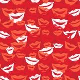 Naadloze achtergrond met lippen stock illustratie Naadloze achtergrond met lippen stock illustratie