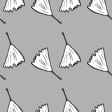 Naadloze het patroon van Ginkgobiloba Silhouet van ginkobladeren royalty-vrije illustratie Naadloze het patroon van Ginkgobiloba Silhouet van ginkobladeren royalty-vrije illustratie