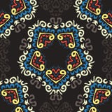 Naadloze kleurrijke die achtergrond van exotisch patroon wordt gemaakt stock illustratie Naadloze kleurrijke die achtergrond van exotisch patroon wordt gemaakt stock illustratie