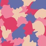 Naadloze vectorachtergrond van camouflage de abstracte vormen Roze, beige, purpere gelaagde vormen De achtergrond van de krabbel vector illustratie Naadloze vectorachtergrond van camouflage de abstracte vormen Roze, beige, purpere gelaagde vormen De achtergrond van de krabbel vector illustratie