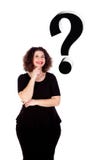 Nachdenkliches schönes curvy Mädchen mit schwarzem Kleid stockbilder Nachdenkliches schönes curvy Mädchen mit schwarzem Kleid stockbilder