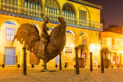 Nacht in altem Havana stockbild Nacht in altem Havana stockbild