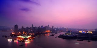 Nachtszene des Chongqing-Kanals stockfoto Nachtszene des Chongqing-Kanals stockfoto