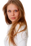 Nahaufnahmeportrait einer attraktiven Frau stockbilder Nahaufnahmeportrait einer attraktiven Frau stockbilder