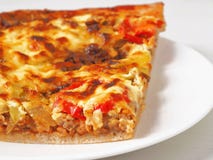 Nahes hohes der Pizza lizenzfreies stockbild Nahes hohes der Pizza lizenzfreies stockbild