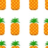 Nahtlose Musterananas Hintergrund-Vektor-Illustration stock abbildung Nahtlose Musterananas Hintergrund-Vektor-Illustration stock abbildung