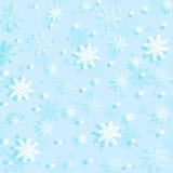 Nahtloser Hintergrund des Winters mit flachen weißen Schneeflocken mit shado lizenzfreie abbildung Nahtloser Hintergrund des Winters mit flachen weißen Schneeflocken mit shado lizenzfreie abbildung