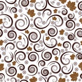 Nahtloser Vektor des Herbstes mit Blumen stock abbildung Nahtloser Vektor des Herbstes mit Blumen stock abbildung