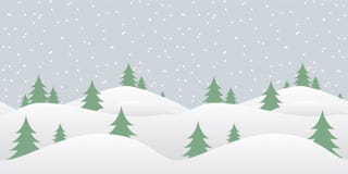 Nahtloser Winterhintergrund mit fallendem Schnee Stockbild Nahtloser Winterhintergrund mit fallendem Schnee Stockbild