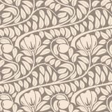 Nahtloses beige Blumenmuster. lizenzfreie abbildung Nahtloses beige Blumenmuster. lizenzfreie abbildung