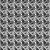Nahtloses geometrisches Schwarzweiss-Vektormuster mit Rauten vektor abbildung Nahtloses geometrisches Schwarzweiss-Vektormuster mit Rauten vektor abbildung