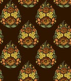 Nahtloses indisches mughal Blumenmotiv lizenzfreie abbildung Nahtloses indisches mughal Blumenmotiv lizenzfreie abbildung