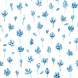 Nahtloses mit Blumenmuster des Aquarells lizenzfreie abbildung Nahtloses mit Blumenmuster des Aquarells lizenzfreie abbildung