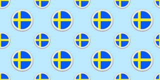 Nahtloses Muster der Schweden-Rundenflagge Schwedischer Hintergrund Vektorkreisikonen Geometrische Symbole Masern Sie für Sportse vektor abbildung Nahtloses Muster der Schweden-Rundenflagge Schwedischer Hintergrund Vektorkreisikonen Geometrische Symbole Masern Sie für Sportse vektor abbildung