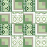 Nahtloses Muster des Patchworks mit geometrischem Elementhintergrund Stockfotografie Nahtloses Muster des Patchworks mit geometrischem Elementhintergrund Stockfotografie