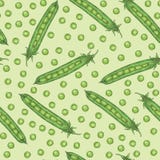 Nahtloses Muster Grünes Pea Pod und Erbsen vektor abbildung Nahtloses Muster Grünes Pea Pod und Erbsen vektor abbildung