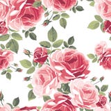Nahtloses Muster mit Rosen Trocknen Sie Blätter einer Anlage auf dem alten befleckten grungy Papier stock abbildung Nahtloses Muster mit Rosen Trocknen Sie Blätter einer Anlage auf dem alten befleckten grungy Papier stock abbildung