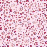 Nahtloses Musterrosa BG der abstrakten Regenbogenspirale lizenzfreie abbildung Nahtloses Musterrosa BG der abstrakten Regenbogenspirale lizenzfreie abbildung