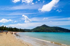 Nai harn strand in phuket Thailand royalty-vrije stock afbeelding Nai harn strand in phuket Thailand royalty-vrije stock afbeelding