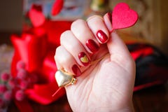 Nail designs with love royalty free stock photos Nail designs with love royalty free stock photos