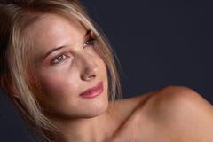 Naked blond royalty free stock image Naked blond royalty free stock image