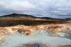 Namaskard in Iceland, high temperature area royalty free stock photography Namaskard in Iceland, high temperature area royalty free stock photography