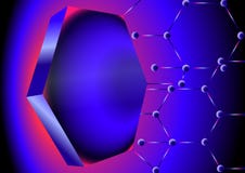 Nano achtergrond Het nano net breidt zich tot de Centrale knoop uit vector illustratie Nano achtergrond Het nano net breidt zich tot de Centrale knoop uit vector illustratie
