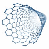 Nanotube molecule 3D rendering