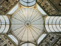 Naples, Galleria Umberto I, the dome royalty free stock photo Naples, Galleria Umberto I, the dome royalty free stock photo