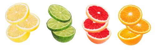 Naranja determinada de los agrios, pomelo, cal, limón aislado en blanco imagenes de archivo Naranja determinada de los agrios, pomelo, cal, limón aislado en blanco imagenes de archivo