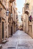 Narrow Street In Dubrovnik Old Town Royalty Free Stock Image Narrow Street In Dubrovnik Old Town Royalty Free Stock Image