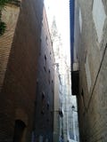 Narrow street in the old town stock image Narrow street in the old town stock image